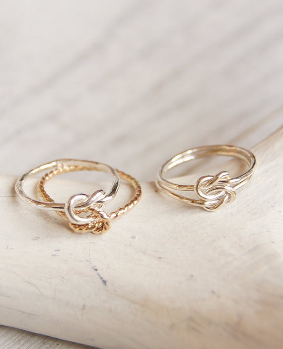 double knot friendship ring