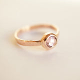 Recycled rose gold ring