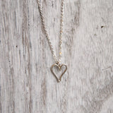 Silver heart pendant
