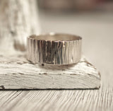 oversized silver ring