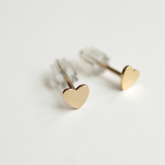 Hearts of Gold Studs