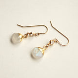 Moonstone gold filled earrings