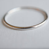skinny sterling silver stacking ring