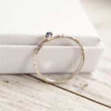 Sapphire Stacking Ring Blue