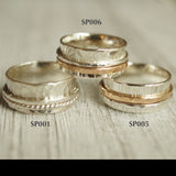 silver spinner ring selection